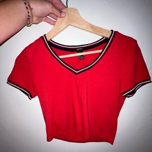 Forever 21 Red CropTop Tommy Hilfiger style